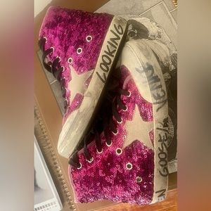 Purple sequin Golden Goose Francy